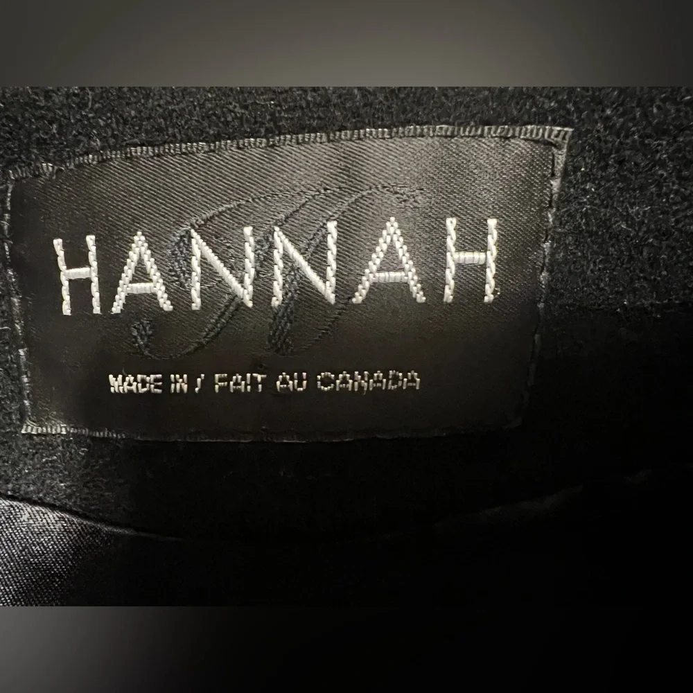 Hannah Black Wool and Cashmere Coat with Real Fur Trim - Picture 3 of 7
